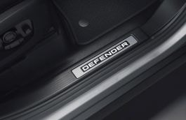 Land Rover Defender Ebony, Illuminated Sill Treadplate - 90, Right Side