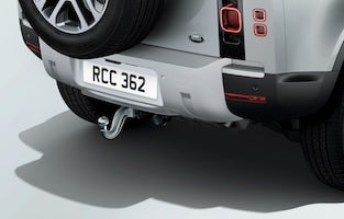 Land Rover Defender Detachable Tow Bar Kit - 130, Air Suspension, Primed Tow Eye Cover