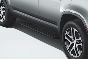 Land Rover Defender Deployable Side Steps Kit - 130, for vehicles without Retailer Fitted Towing