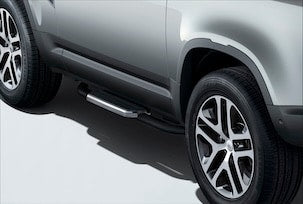 Land Rover Defender Fixed Side Steps (With Clips)