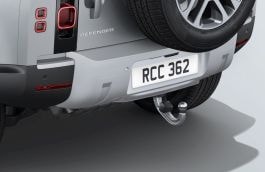 Land Rover Defender Electrically Deployable Tow Bar Kit - Coil Suspension, Ebony Interior, Satin Starlight Tow Eye Cover, Pre 23MY