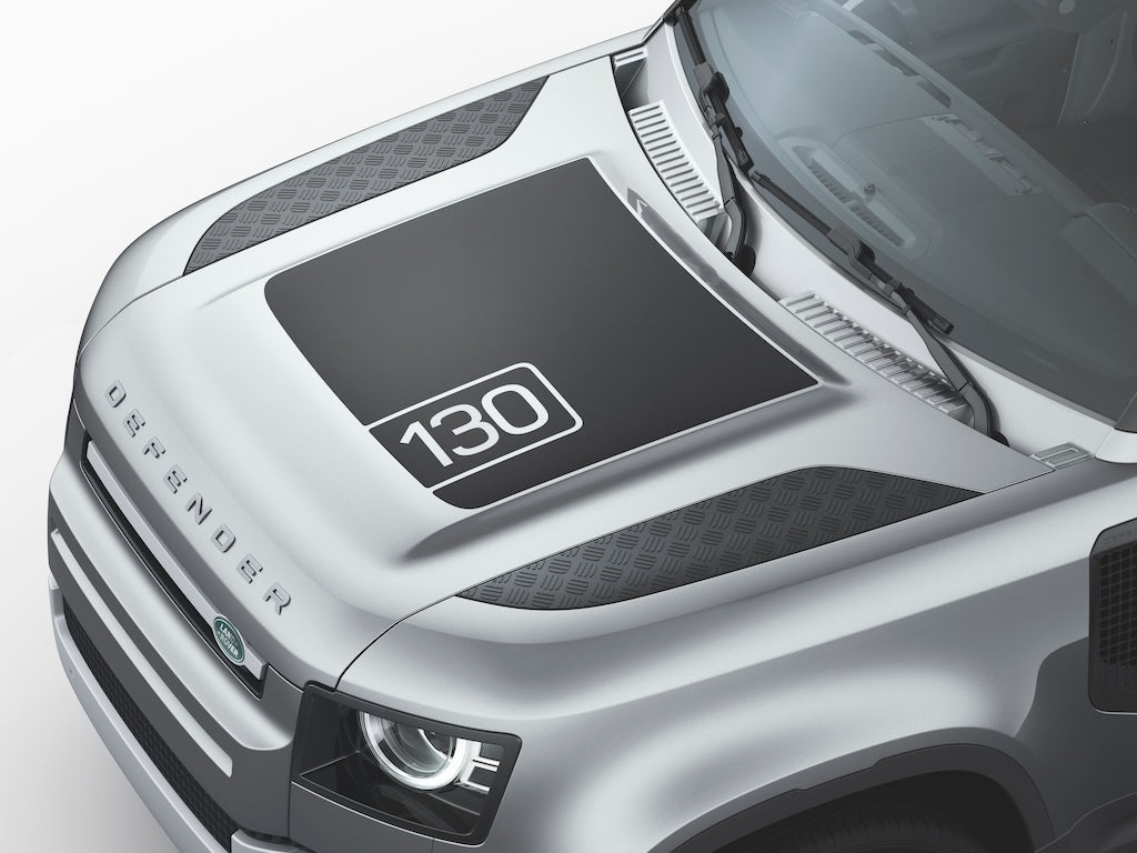 Land Rover Defender Matte Black Bonnet Decal
