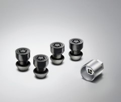 Land Rover Defender Black Locking Wheel Nut Set