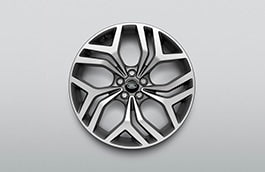 Range Rover Evoque 20" Style 5079, Diamond Turned with Gloss Dark Grey contrast