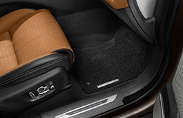 Range Rover Velar Luxury Carpet Mats - Ebony, RHD