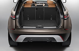 Range Rover Velar Loadspace Luxury Carpet Mat - Ebony, Space Saver Spare Wheel, Pre 21MY