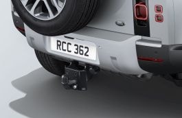 Land Rover Defender Primed Tow Eye Cover - Electrically Deployable Tow Bar and Detachable Tow Bar