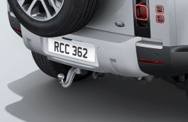 Land Rover Defender Detachable Tow Bar Kit - Air Suspension, Satin Starlight Tow Eye Cover, Pre 23MY