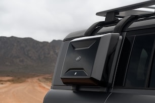 Land Rover Defender Gloss Black Exterior Side-mounted Gear Carrier