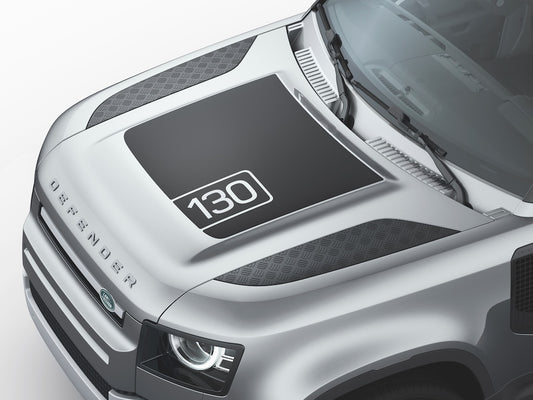 Land Rover Defender Matte Black Bonnet Decal