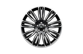 Alloy Wheel - 22" Style 9012, 9 split-spoke, Mid-Silver Diamond Turned finish