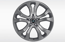 Alloy Wheel - 22" Style 5014, 5 split-spoke, Forged, Fully Painted with Technical Grey Gloss