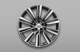 22" Style 1073, Diamond Turned with Dark Grey contrast